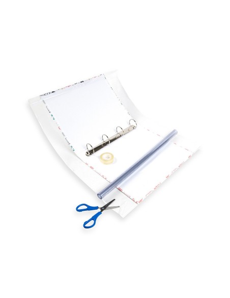 Rollo plastico forralibros liderpapel 0,45x5 mt...