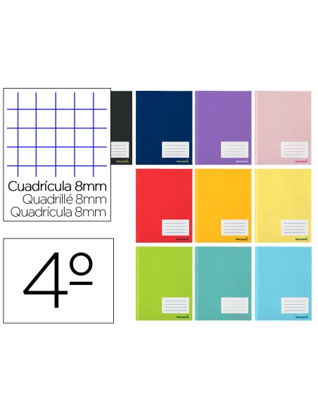 Libreta liderpapel write a5 16 hojas 60g/m2cuadro 8mm con margen