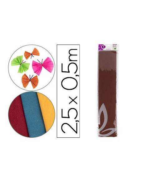 Papel crespon liderpapel 50 cm x 2.5m 34g/m2...