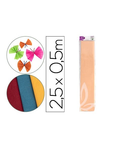 Papel crespon liderpapel 50 cm x 2.5m 34g/m2...