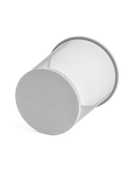 Papelera metalica q-connect rejilla plata 265x285 mm
