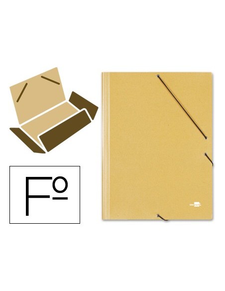 Carpeta liderpapel gomas folio 3 solapas carton...
