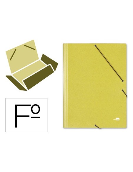 Carpeta liderpapel gomas folio 3 solapas carton...