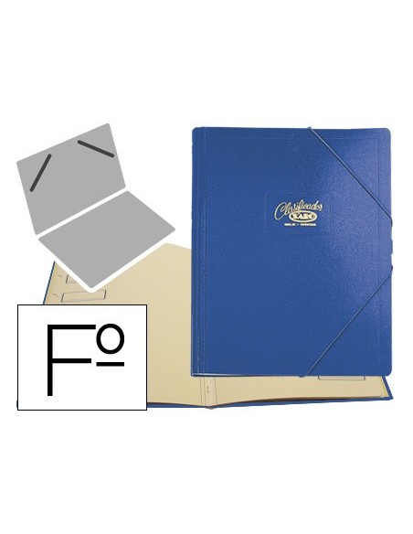 Carpeta clasificador carton compacto saro folio...