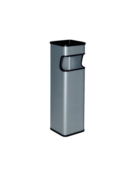 Cenicero papelera cuadrado 403 gris metalico...