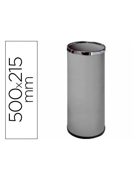 Paraguero metalico 301 gris aros cromado...