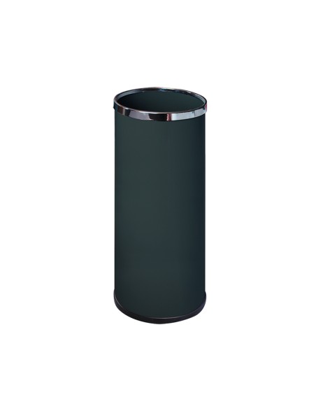 Paraguero metalico 301 negro aros cromado 50x21,5 cm