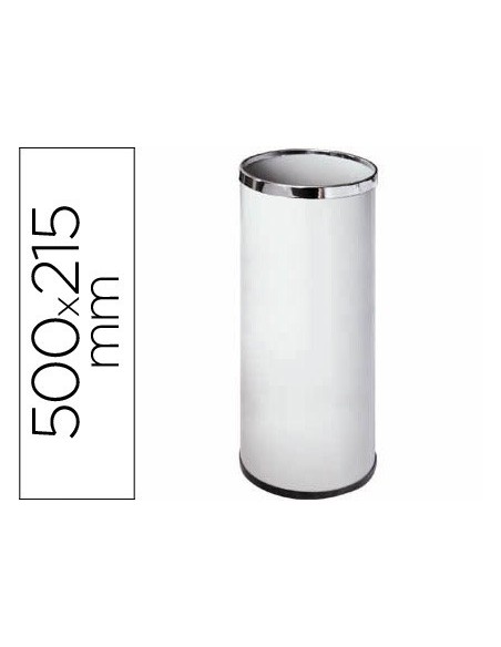 Paraguero metalico 301 blanco aros cromados...