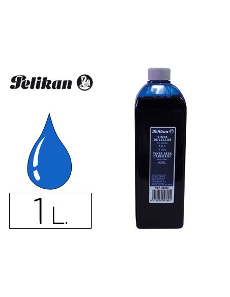 Tinta tampon pelikan azul bote 1 litro