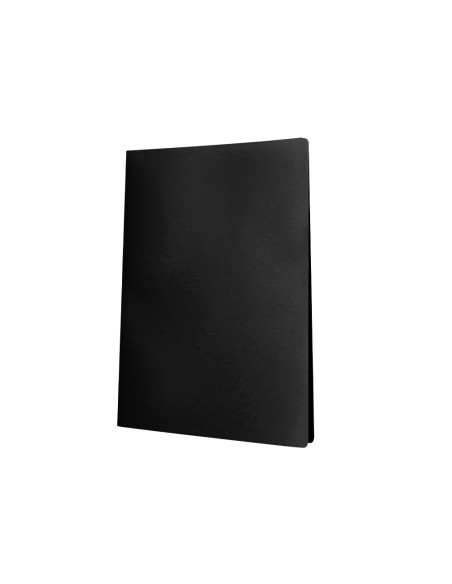 Carpeta liderpapel escaparate 37935 40 fundas polipropileno din a4 negro opaco