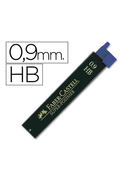 Minas faber grafito 9069 0,9 mm hb estuche de...