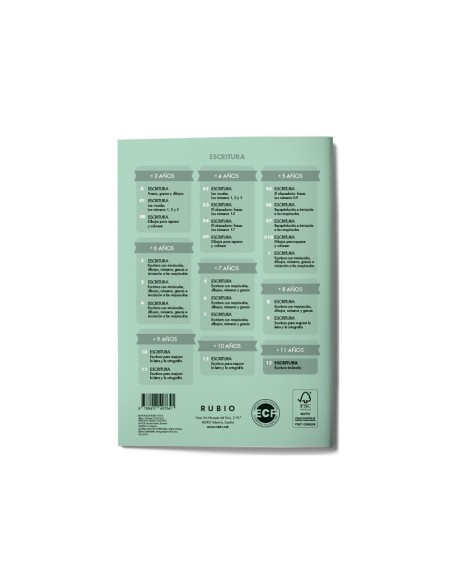 Cuaderno rubio caligrafia nº 13