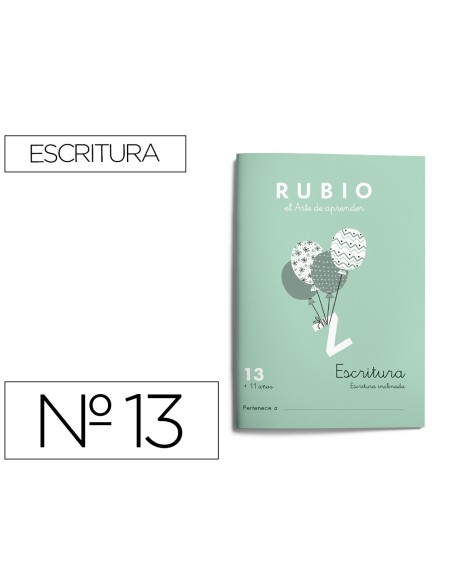 Cuaderno rubio caligrafia nº 13