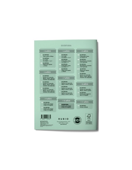 Cuaderno rubio caligrafia nº 12