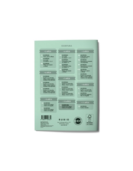 Cuaderno rubio caligrafia nº 12