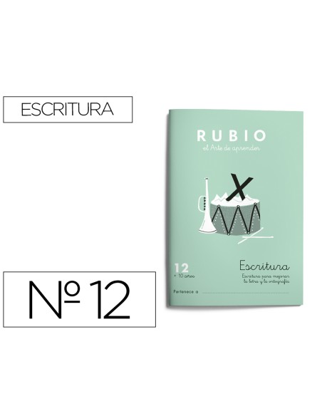 Cuaderno rubio caligrafia nº 12