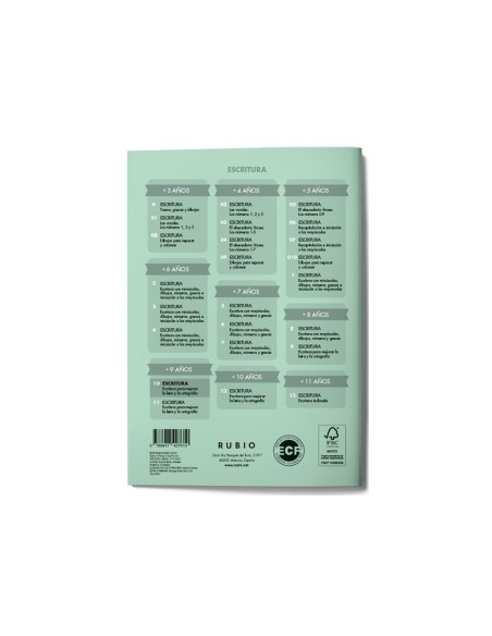 Cuaderno rubio caligrafia nº 11