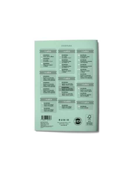 Cuaderno rubio caligrafia nº 6