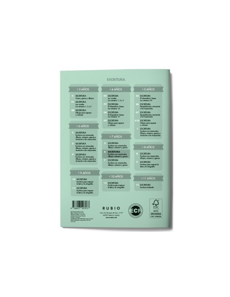 Cuaderno rubio caligrafia nº 6