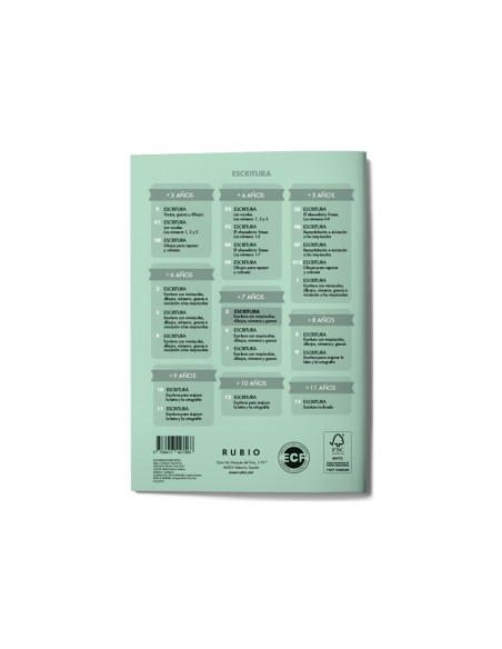 Cuaderno rubio caligrafia nº 5