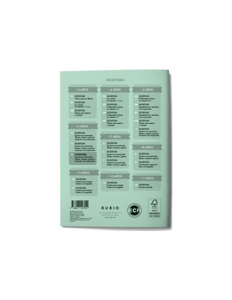 Cuaderno rubio caligrafia nº 4