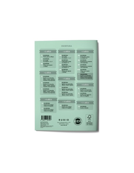 Cuaderno rubio caligrafia nº 1