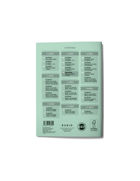 Cuaderno rubio caligrafia nº 09