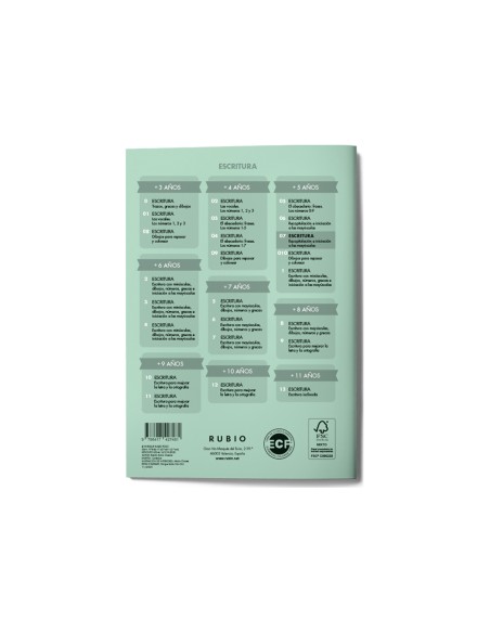 Cuaderno rubio caligrafia nº 07