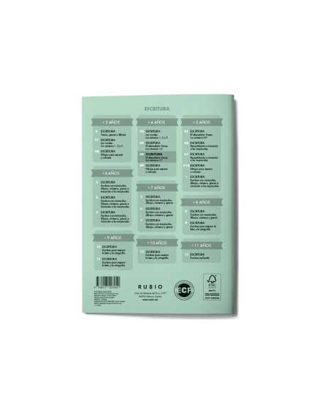 Cuaderno rubio caligrafia nº 04