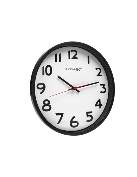 Reloj q-connect de pared plastico oficina...
