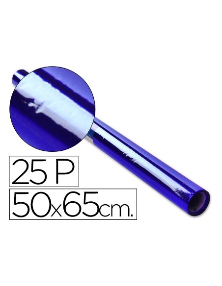 Papel celofan rollo trepado azul 25 hojas de...