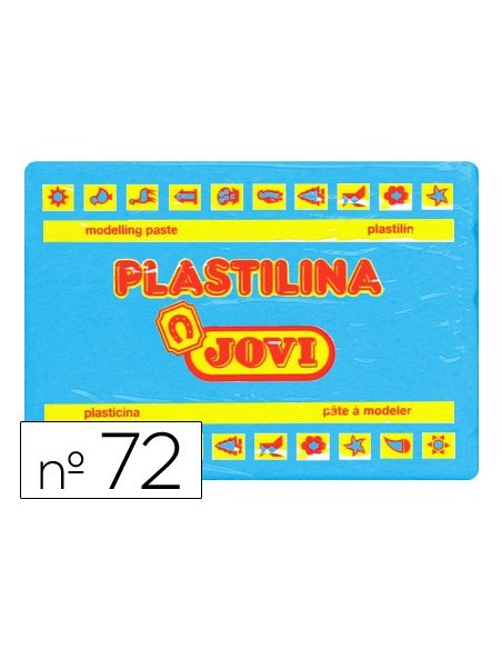 Plastilina jovi 72 azul claro unidad tamaño grande