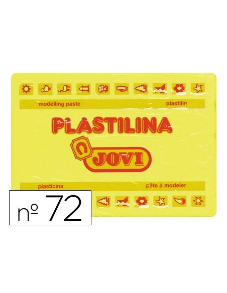 Plastilina jovi 72 amarillo claro unidad tamaño grande