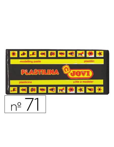Plastilina jovi 71 negro unidad tamaño mediano