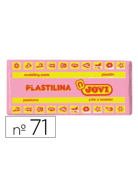 Plastilina jovi 71 rosa unidad tamaño mediano