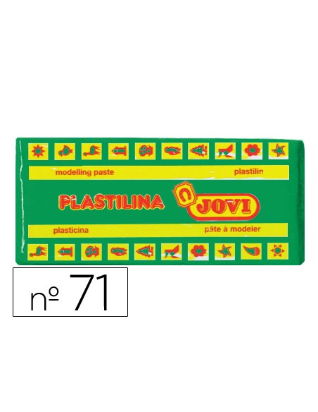 Plastilina jovi 71 verde claro unidad tamaño mediano
