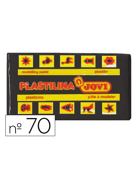 Plastilina jovi 70 negro unidad tamaño pequeño