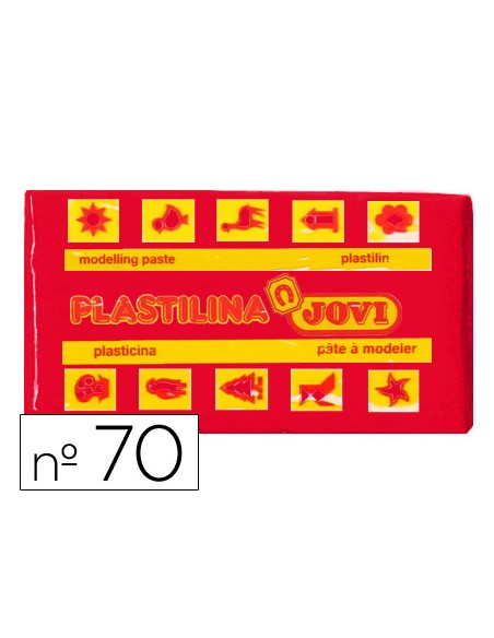 Plastilina jovi 70 rojo unidad tamaño pequeño