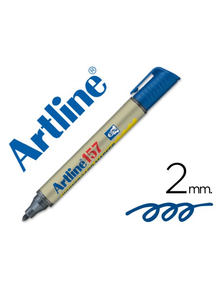 Rotulador artline pizarra ek-157 azul punta redonda 2 mm