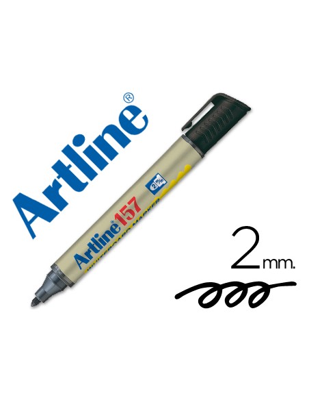 Rotulador artline pizarra ek-157 negro -punta redonda 2 mm