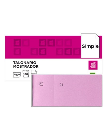 Talonario liderpapel mostrador 50x110 mm tl11...
