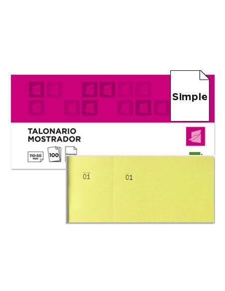 Talonario liderpapel mostrador 50x110 mm tl07...