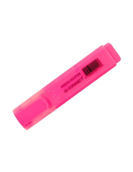 Rotulador q-connect fluorescente rosa punta...