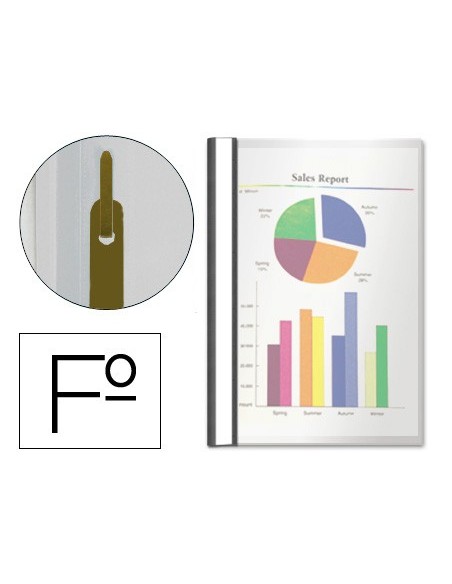 Carpeta dossier fastener plastico esselte folio...