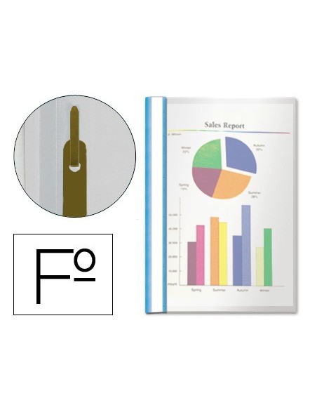 Carpeta dossier fastener plastico esselte folio...