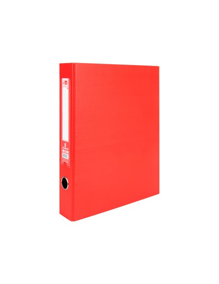Modulo liderpapel 3 archivadores folio 2 anillas mixtas 40mm rojo