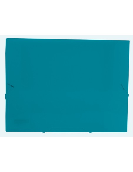 Carpeta liderpapel portadocumentos gomas 36933 polipropileno din a4 verde translucido -lomo 25 mm