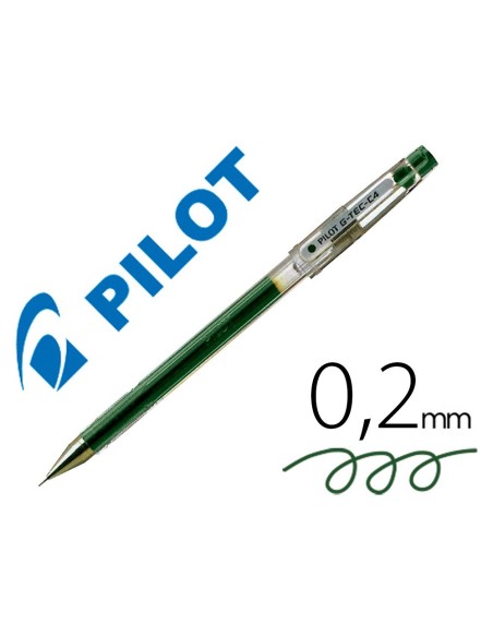 Boligrafo pilot punta aguja g-tec-c4 verde