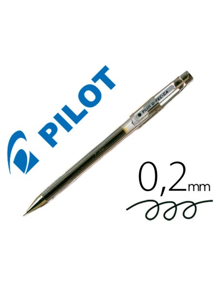 Boligrafo pilot punta aguja g-tec-c4 negro