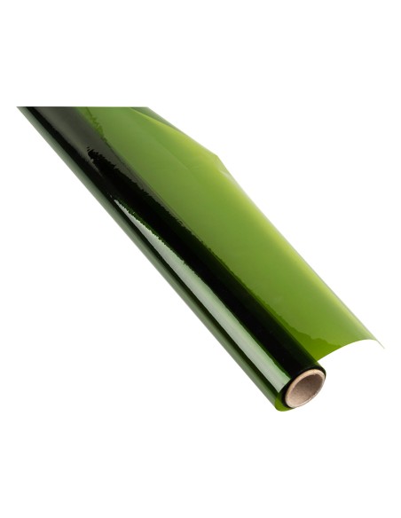 Papel celofan liderpapel rollo verde 0,60 x 10 mt